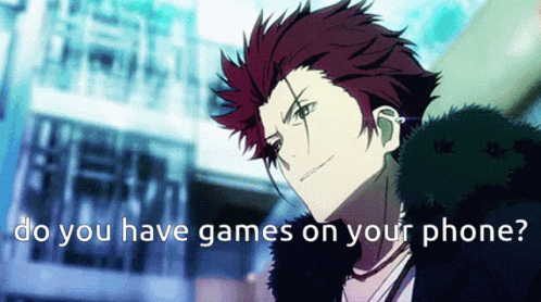 Redhead Smiling Do You Have Games On Phone GIF