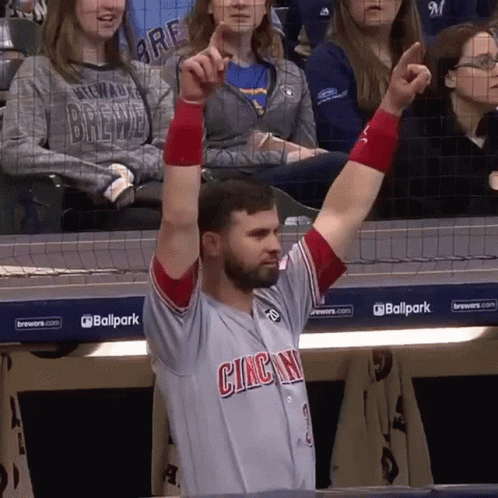 Reds Jesse Winker Dab Dance GIF