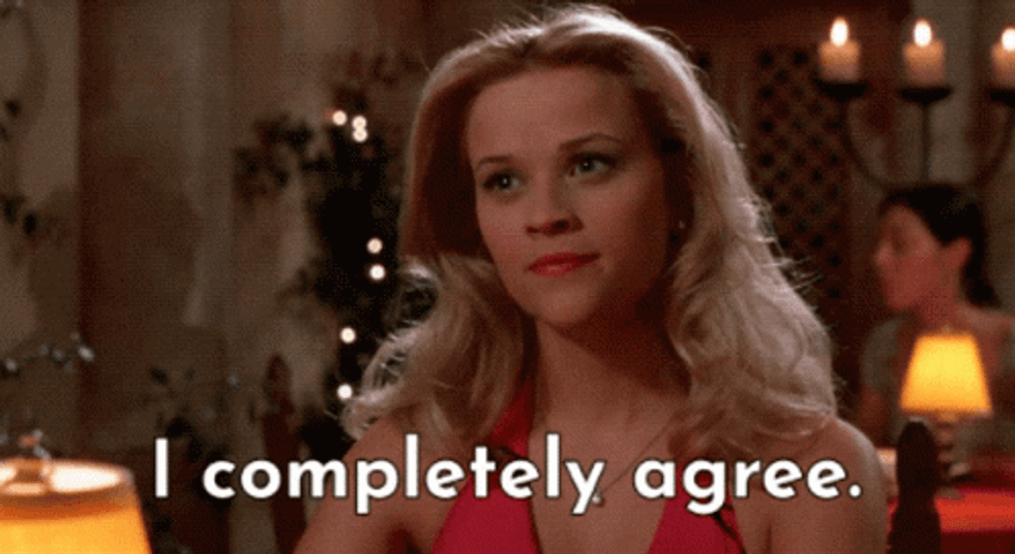 Reese Witherspoon Absolutely Agree GIF