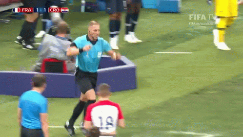Referee and Player Number 18