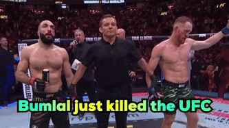 Referee Between Fighters Bumlal Killed UFC GIF