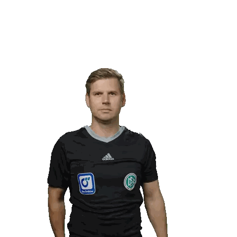 Referee Holding Red Card With Letter O