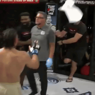 Referee Holding Tuff Lift Sign GIF