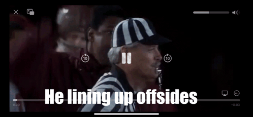 Referee In McDonald's Hat Talking To Players GIF
