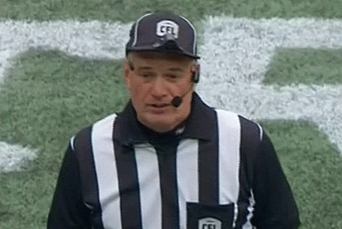 Referee With Hat and Headset
