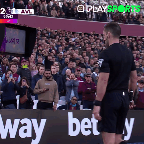 Referee with Way Bet Banner