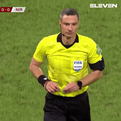 Referee Yellow Card Penalties GIF