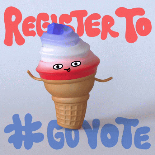 Register To Biden Ice Cream Vote GIF