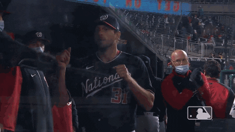 Regular Season Max Scherzer High Five GIF