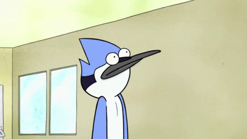 Mordecai Talking Regular Show GIF