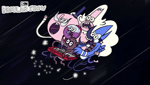 Regular Show Cartoon Characters Poster GIF