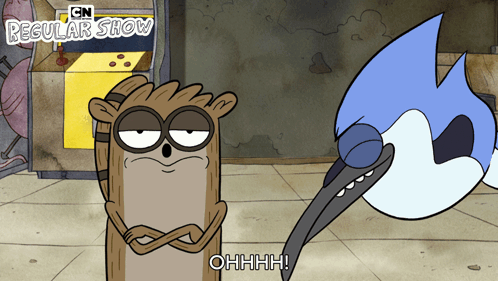 Regular Show Character Saying Ohhhh GIF