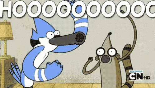 Regular Show Characters Hooooo GIF