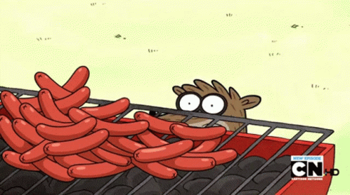 Regular Show Weiner Explosion GIF