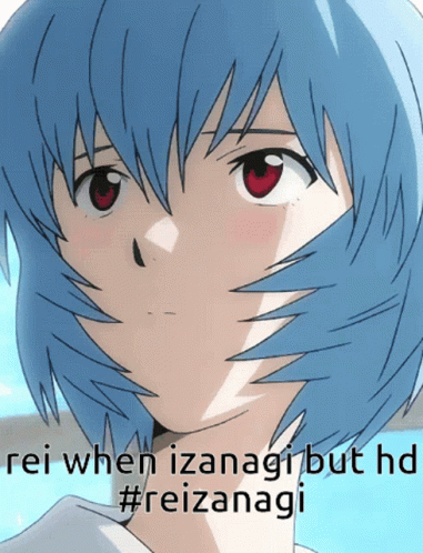 Rei Ayanami Blinking Eyes GIF