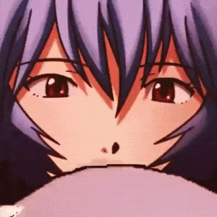 Rei Ayanami Looking At Doll GIF