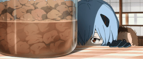 Rei Ayanami Peeking GIF