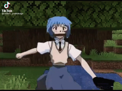 Rei Ayanami Running Away GIF
