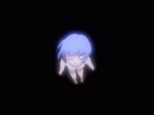 Rei Ayanami Scary Look GIF