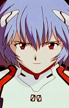 Rei Ayanami Serious Look GIF