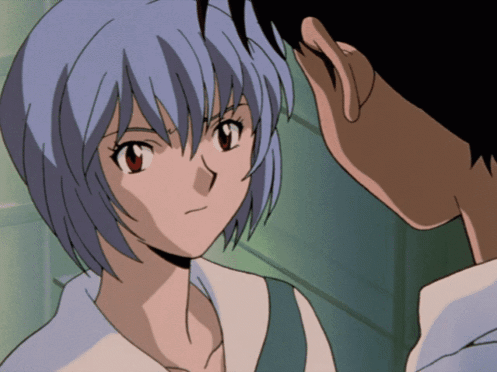 Rei Ayanami Slapping Shinji Ikari GIF