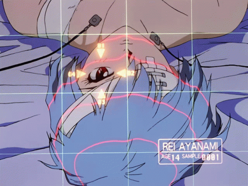 Rei Ayanami Target Eye Art GIF