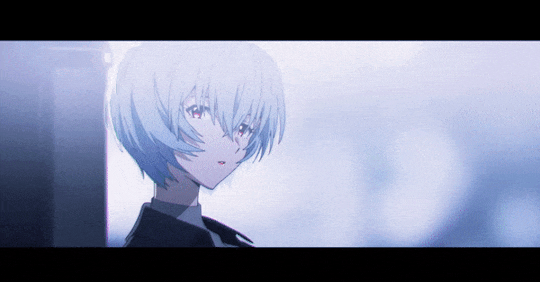 Rei Ayanami Tilting Head GIF