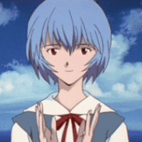Rei Ayanami Timid Applause GIF