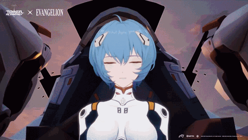 Rei Ayanami Unleashing Power Neon Genesis Evangelion GIF