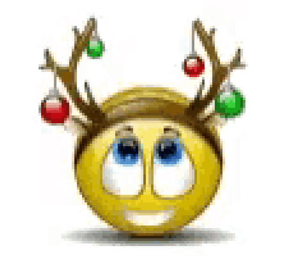 Reindeer With Christmas Lights Dancing Emoji GIF
