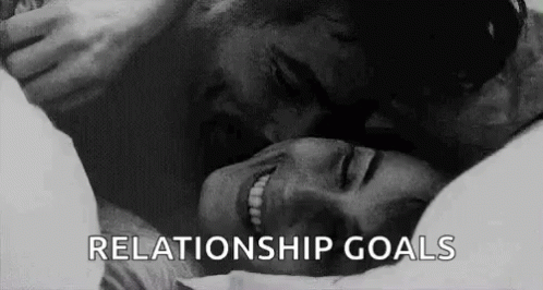 Relationship Goals Happy Couple Cuddling GIF