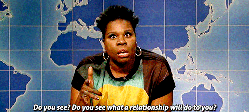 Relationship Talk Advice Leslie Jones GIF