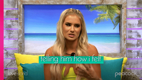 Relationship Talk Love Island Mood GIF