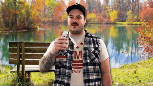 Relaxing At The Bench GIF