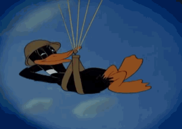 Relaxing Daffy Duck GIF