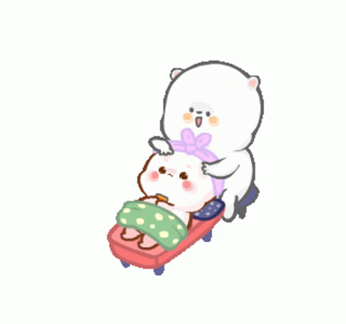 Relaxing Face Powder Application GIF