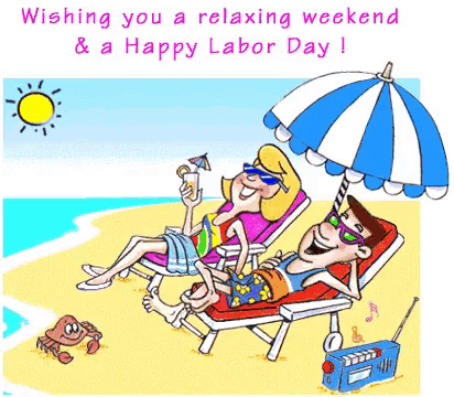 Relaxing Labor Day Weekend Happy Labor Day Weekend Gif GIF