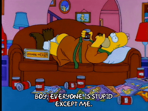 Relaxing Smoke Homer Simpsons GIF