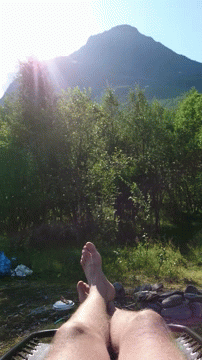 Relaxing View Of A Mountain GIF