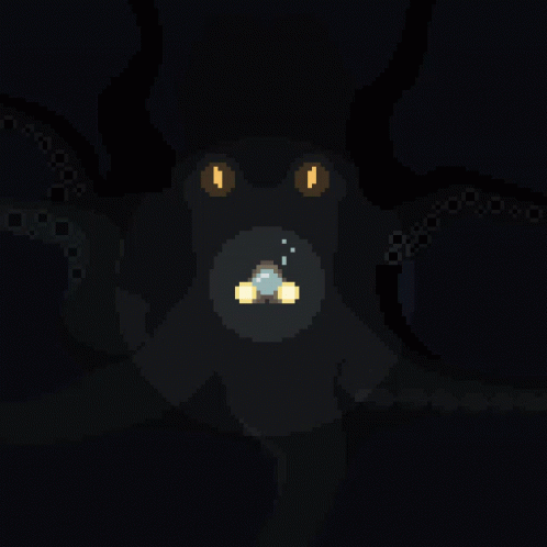 Release The Kraken Glowing Undersea Monster GIF