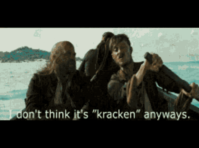 Release The Kraken Pirates GIF