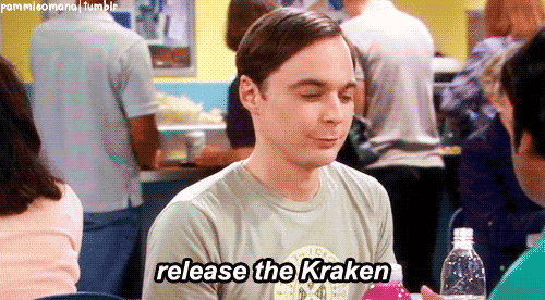 Release The Kraken Sheldon Cooper GIF