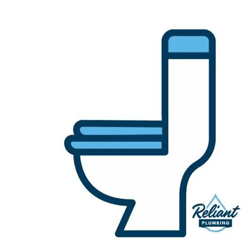 Reliant Plumbing Sign with Toilet