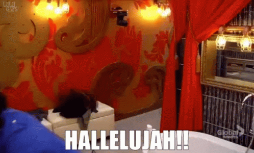 Relieved Man Saying Hallelujah GIF