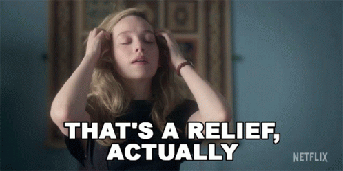 Relieved That's A Relief Actually GIF