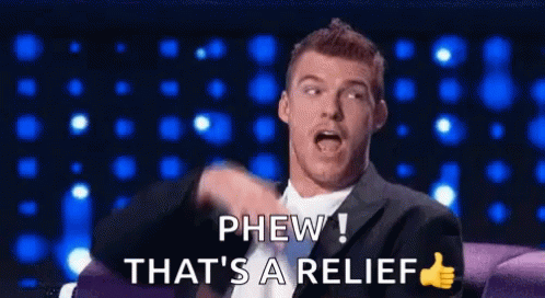 Relieved That's A Relief Phew Guy GIF