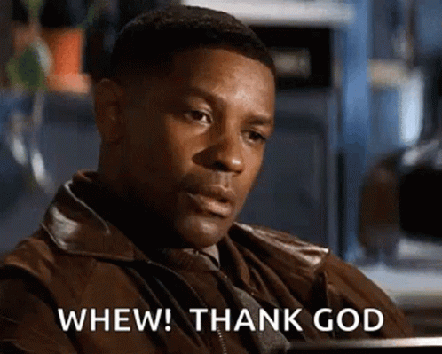 Relieved Whew Thank God Denzel GIF