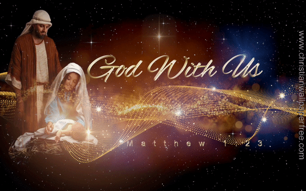 Religious Christmas God With Us GIF