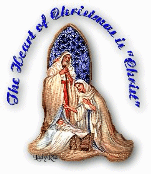 Religious Christmas Heart Is Jesus GIF