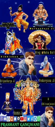 Religious Figures Collage Prashant Gangwani